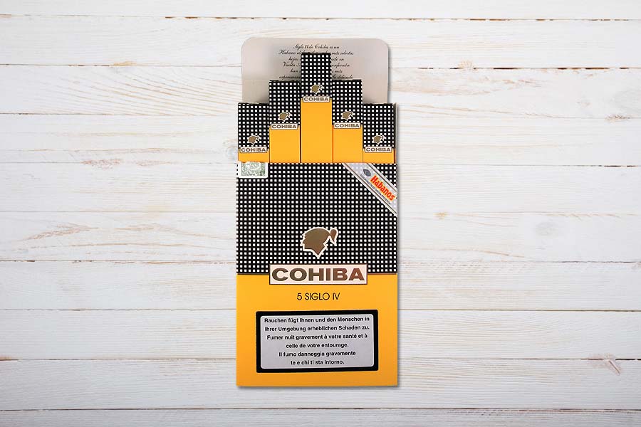 Cohiba Zigarren Siglo 4, Corona Gorda, Ring 46, Länge: 143 mm, Box 5er