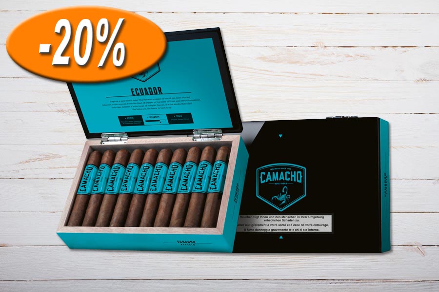 Camacho Cigars Ecuador Robusto, Sale, Aktion, Box 20er