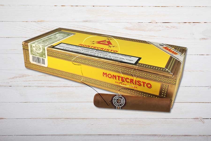 Montecristo Medias Coronas, Half Corona, Ring 44, Länge: 90 mm, Box 25er