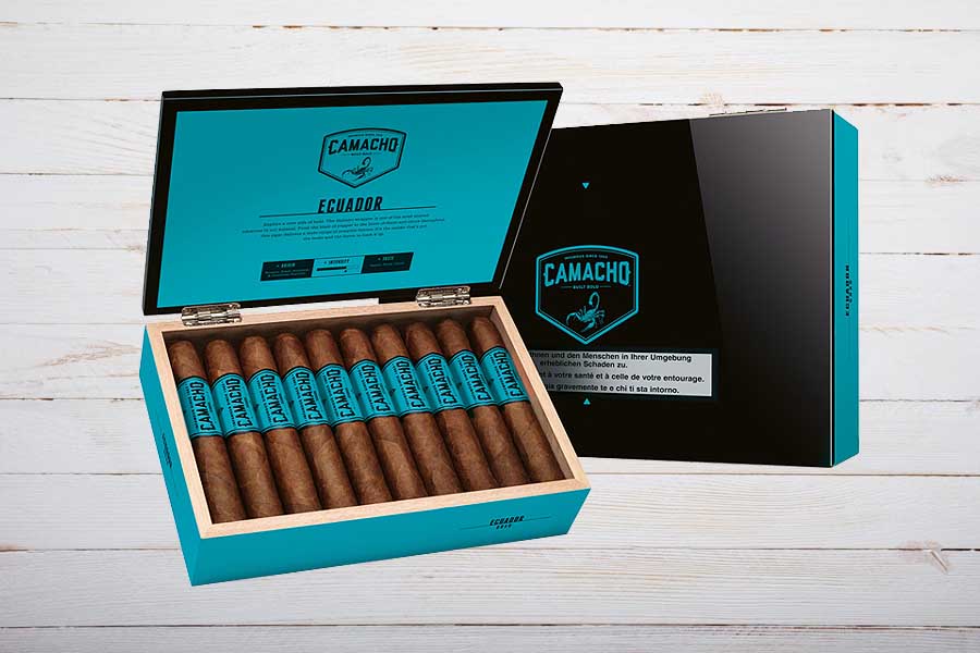 Camacho Ecuador Cigars Gordo, 60x6, blau, Box 20er
