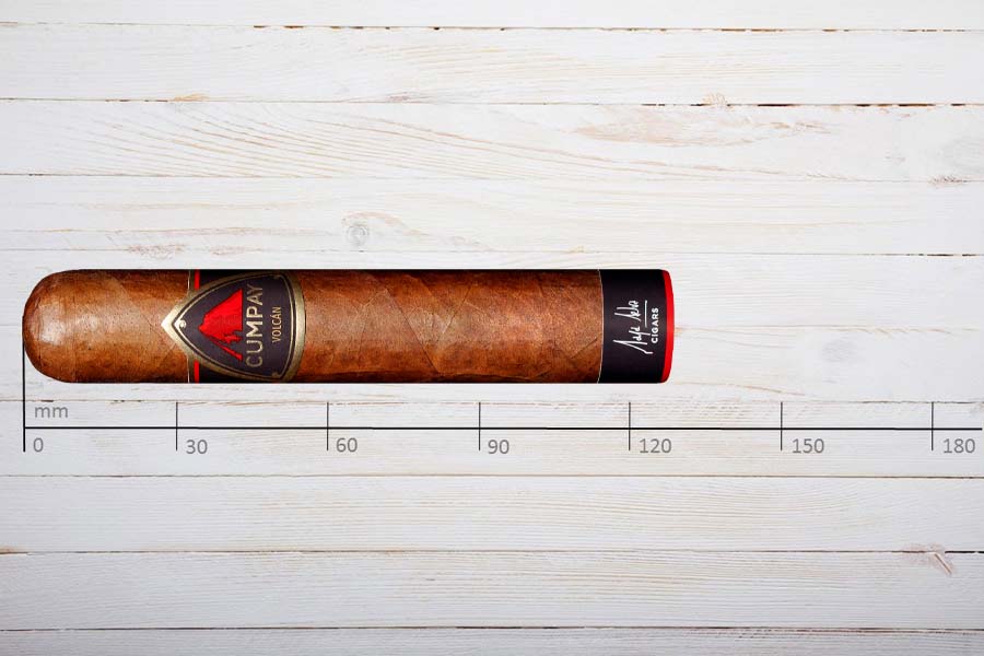 Cumpay Zigarren Volcan, Double Robusto, Ring 58, Länge: 127 mm