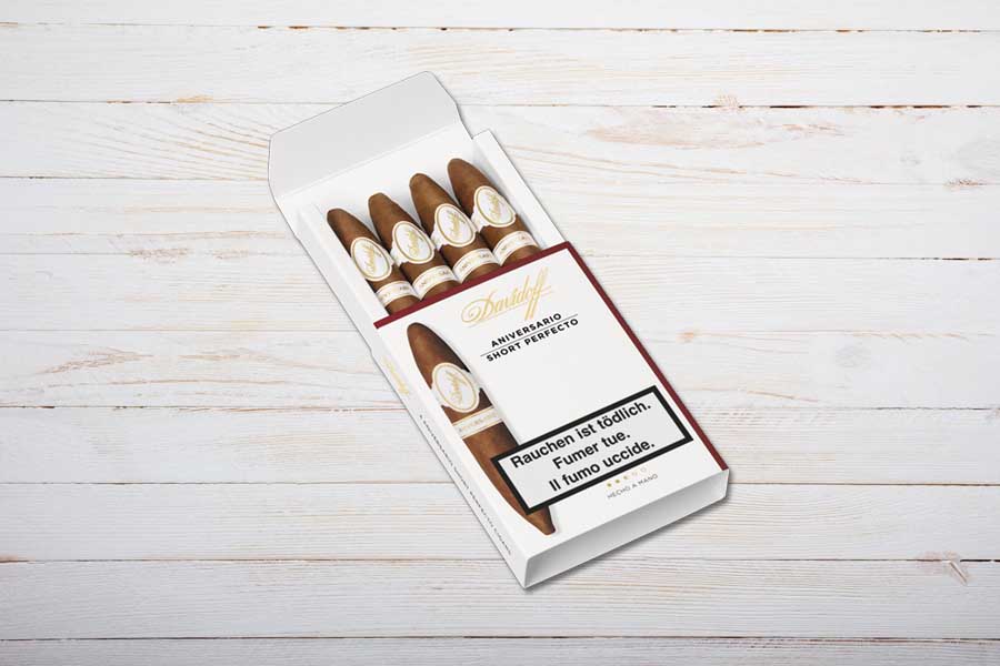 Davidoff Aniversario Cigars Short Perfecto, Box 4er