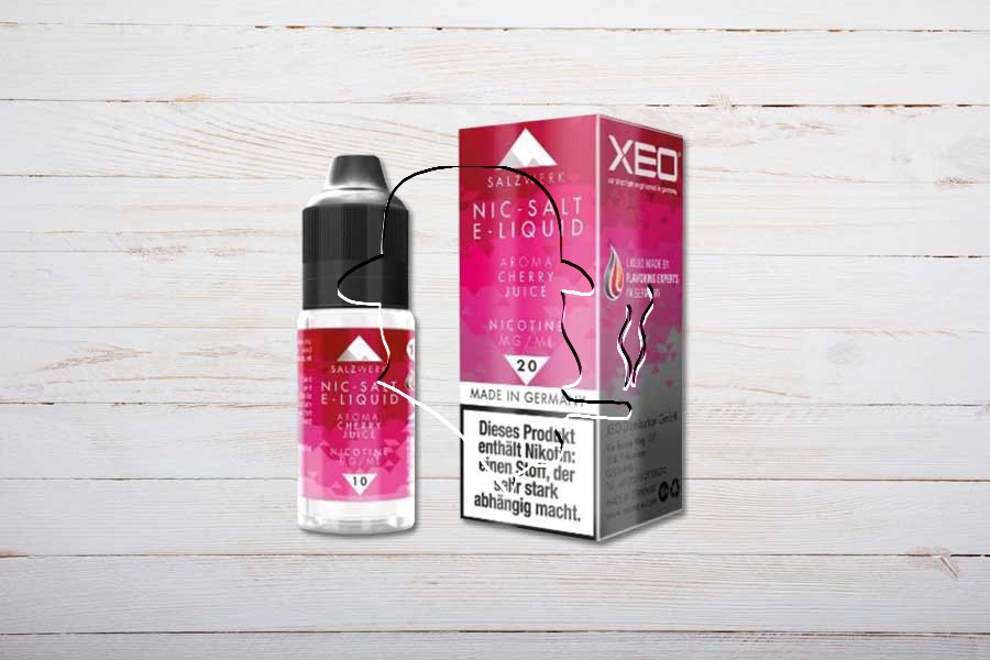 XEO Nic-Salt E-Liquid, Cherry Juice, 10ml