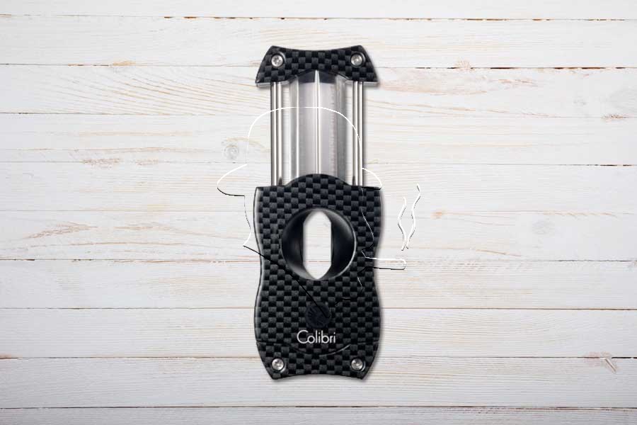 Colibri V-Cut/Cutter Carbon Fiber, schwarz/black, offen