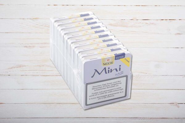 Neos Mini Blanc Filter, 10x20er Box, weiss, Ring 20, Länge 85mm