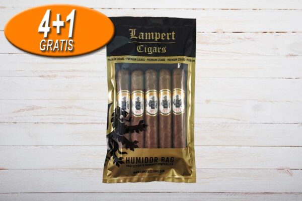 Lampert Cigars 1675 Edicion Azul, Robusto, Ring 50, Länge 127 mm, Humidor Bag 5er, Aktion
