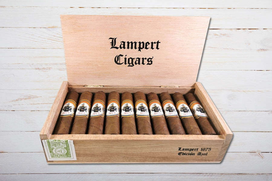 Lampert Cigars 1675 Edicion Azul, Short Robusto, Ring 52, Länge 95 mm, Box 20er