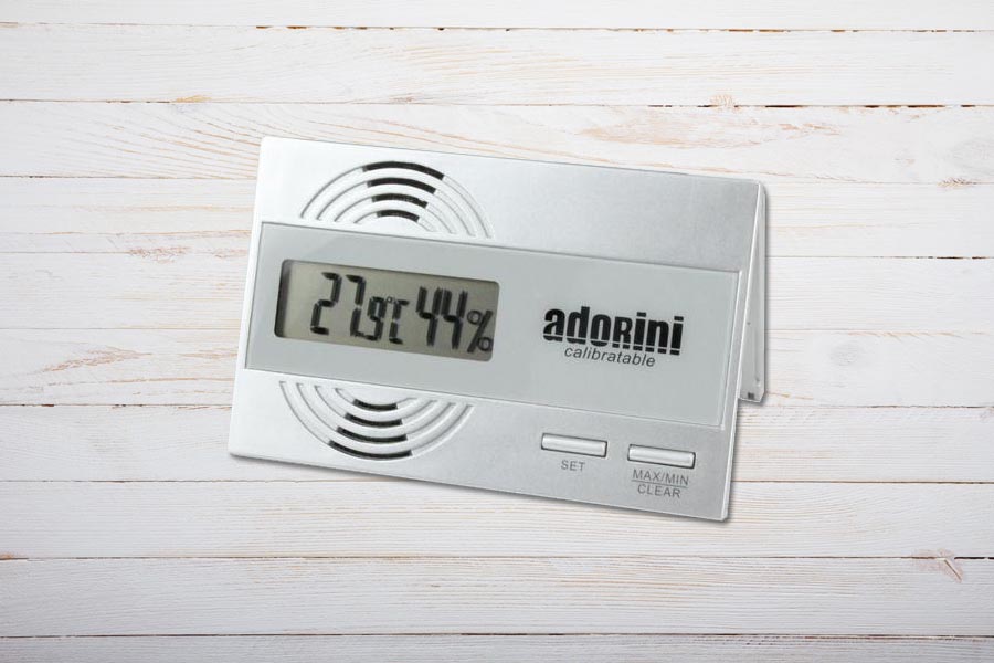 Adorini Digitales Hygrometer und Thermometer für Zigarren-Humidore