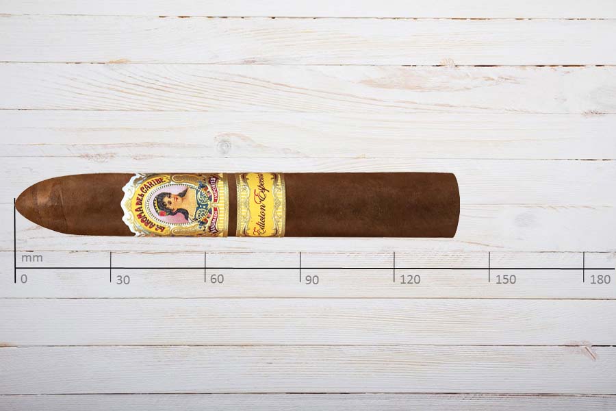 La Aroma del Caribe Zigarren Edicion Especial No.5, Belicoso, Ring 52, Länge 140 mm