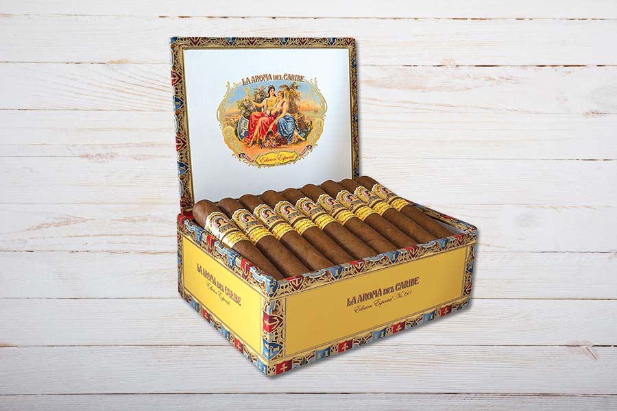 La Aroma del Caribe Zigarren Edicion Especial No.60, Gordo, Ring 60, Länge 152 mm, Box 25er