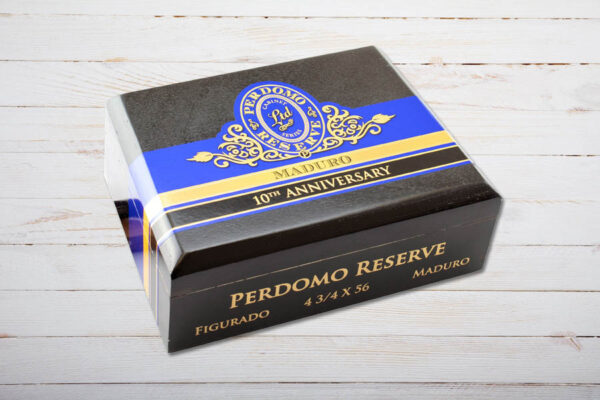 Perdomo Reserve 10th Anniversary Maduro, boxpressed Figurado, Ring 56, Länge: 121 mm