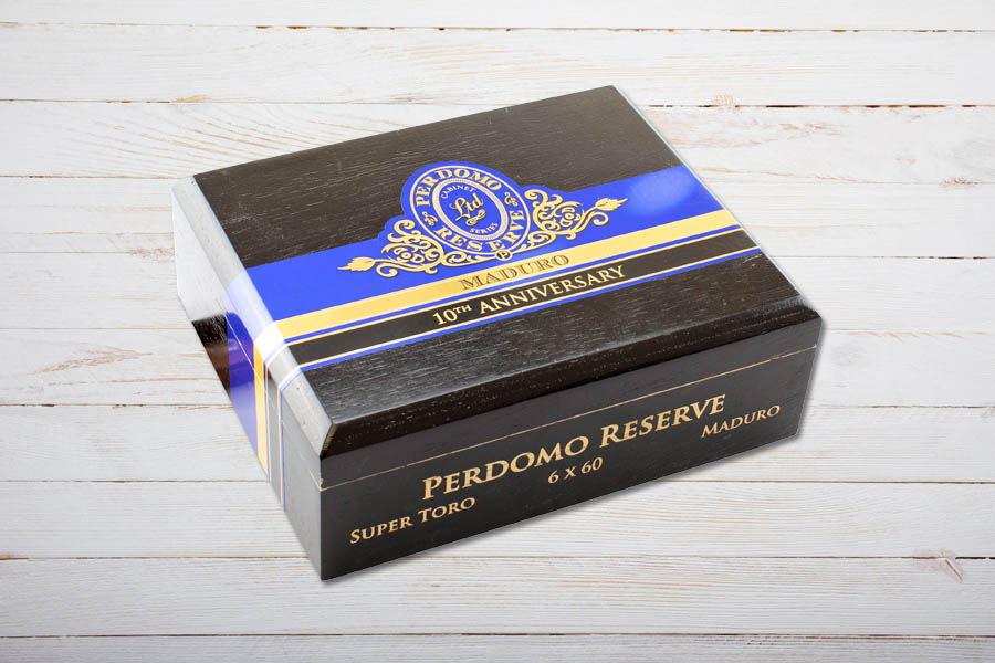 Perdomo Reserve 10th Anniversary Maduro boxpressed Super Toro / Gordo, Ring 60, Länge: 152 mm