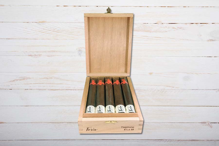 Furia Zigarren mit orangem Wollfaden, Tisiphone, Gordo, Ring 58, Länge: 165 mm, Box 10er