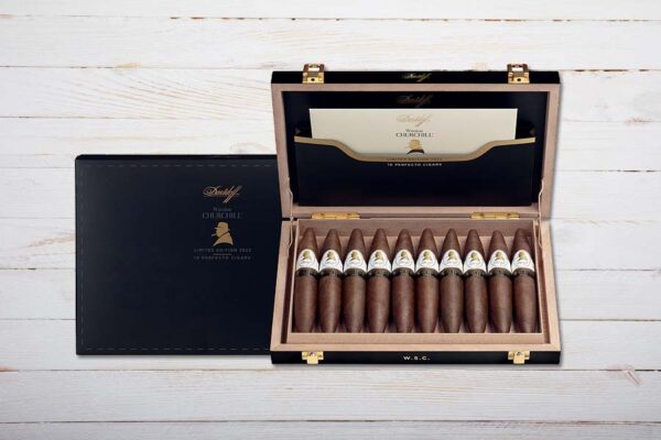 Davidoff Zigarren Winston Churchill Limited Edition 2022, Perfecto, Ring 61, Länge 149 mm, Box 10er