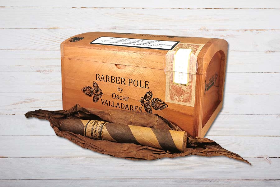 Leaf by Oscar Valladares Cigars Barber Pole Toro, Box 20er