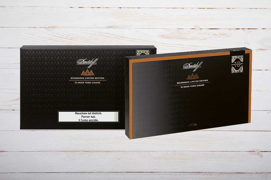 Davidoff Nicaragua Cigars 10th Anniversary Limited Edition, Gran Toro, Box 12er
