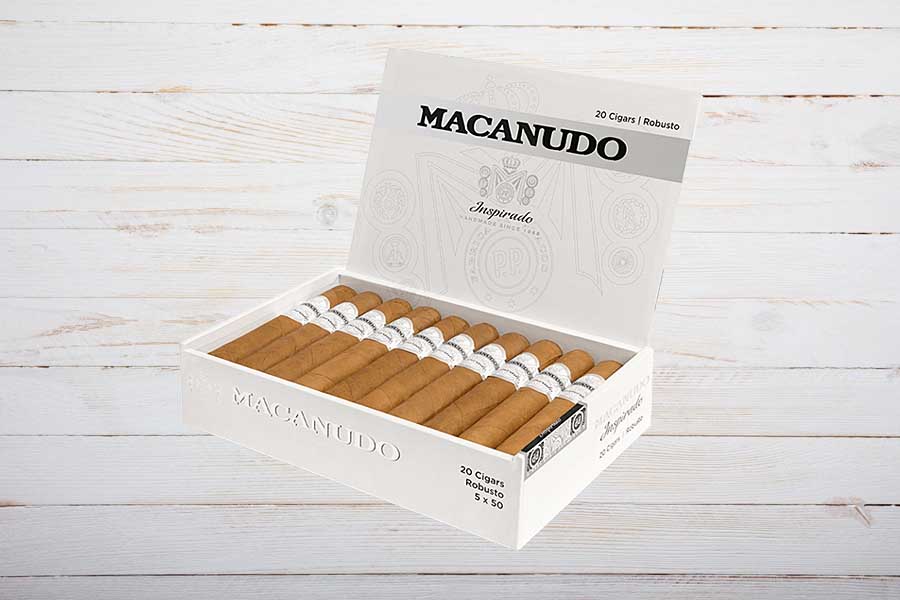 Macanudo Inspirado White Robusto Cigars, Box 20er