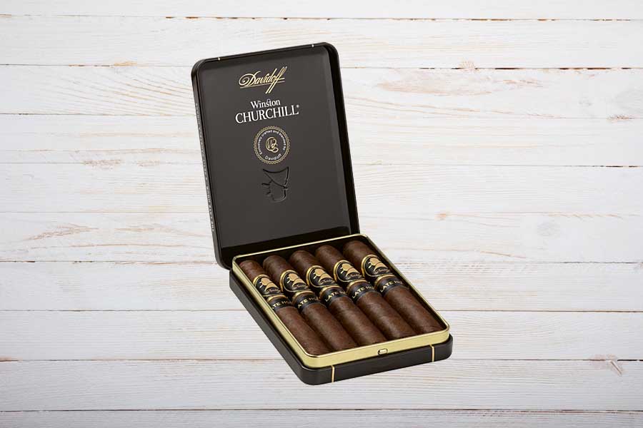 Davidoff Cigars Winston Churchill The Late Hour Petit Panetela, Box 5er
